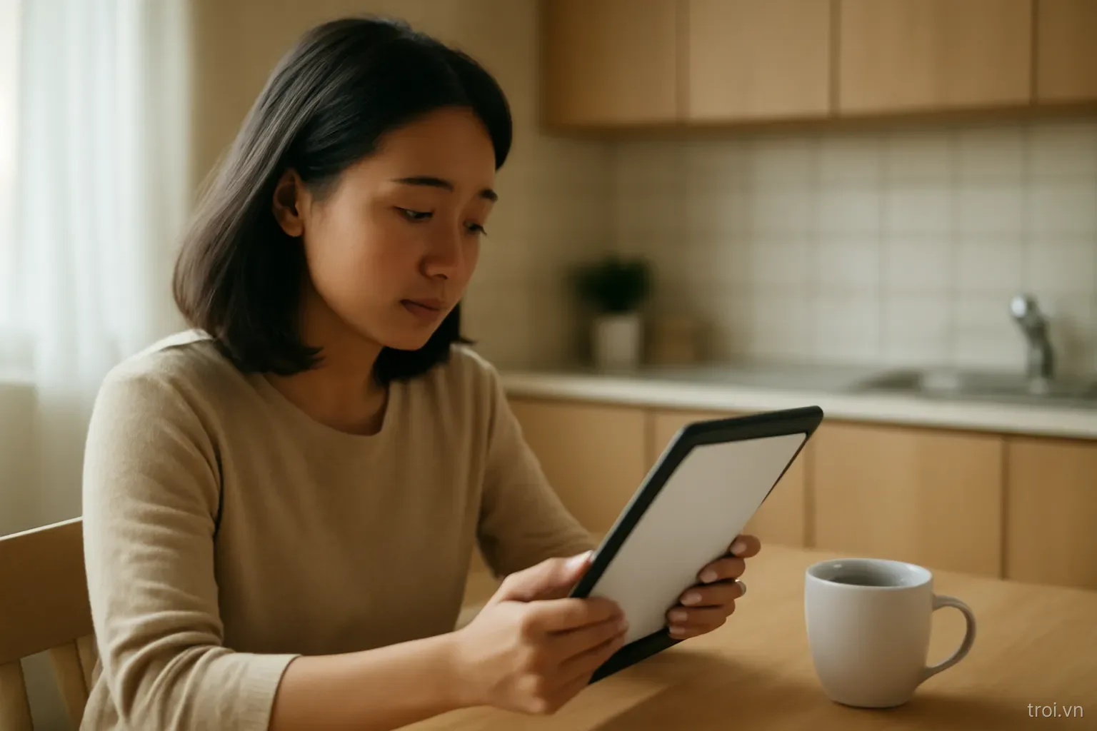 Đọc tin tức về khí hậu